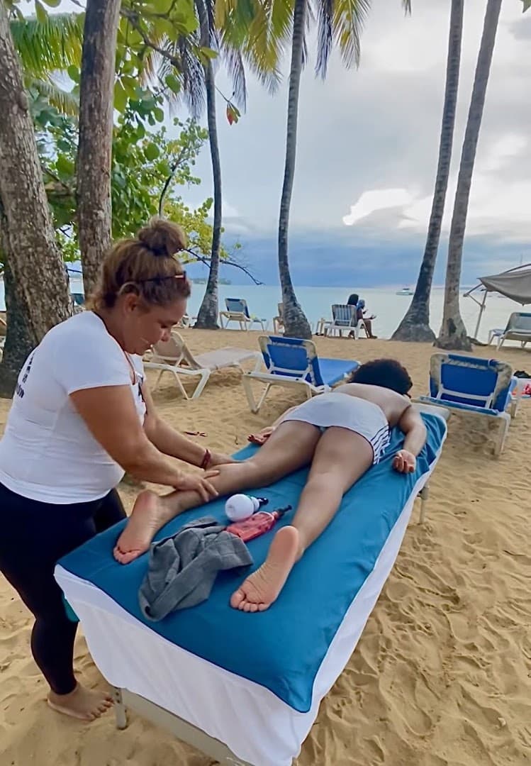 Massage avec Lourdes, Las Terrenas