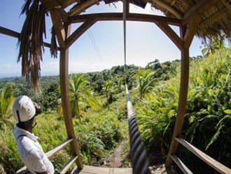 Tour privé de tyrolienne à Samaná avec baignade à la cascade Lulú gallery image
